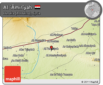 Physical 3D Map of Al `Āmirīyah