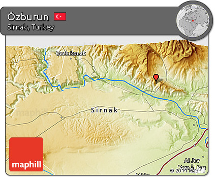 Physical 3D Map of Özburun