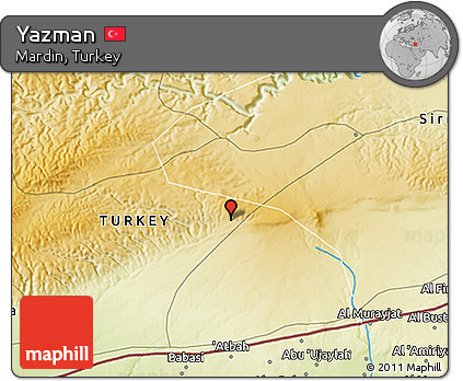 Physical 3D Map of Yazman