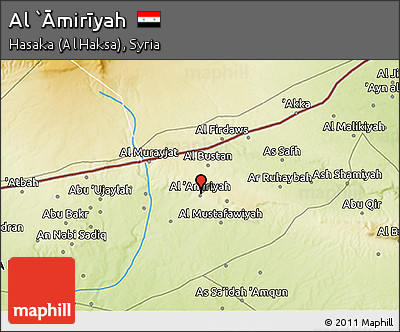 Physical 3D Map of Al `Āmirīyah