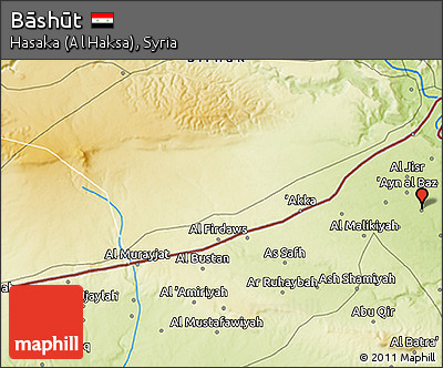 Physical 3D Map of Bāshūt