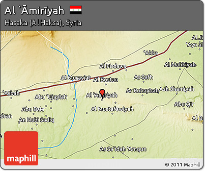 Physical 3D Map of Al `Āmirīyah