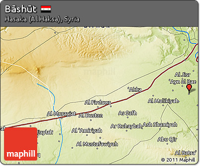 Physical 3D Map of Bāshūt