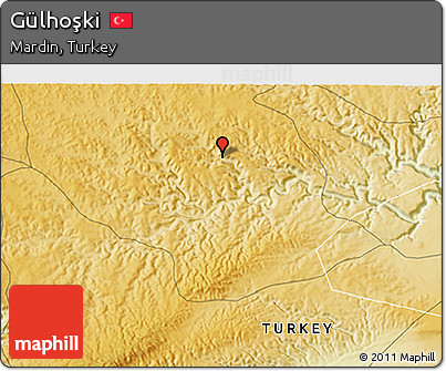 Physical 3D Map of Gülhoşki