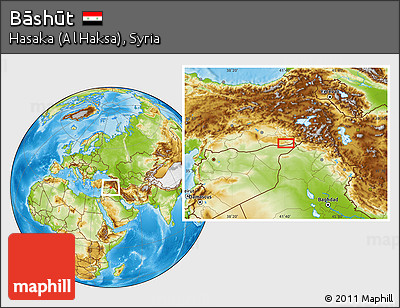 Physical Location Map of Bāshūt
