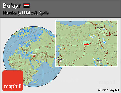 Savanna Style Location Map of Bu'ayr