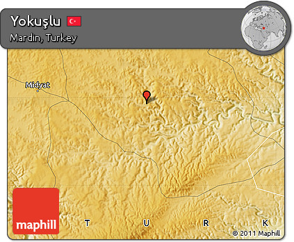 Physical Map of Yokuşlu