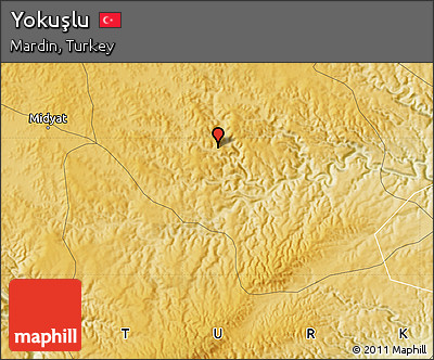 Physical Map of Yokuşlu