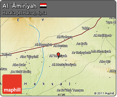 Physical Map of Al `Āmirīyah