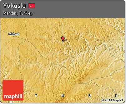 Physical Map of Yokuşlu