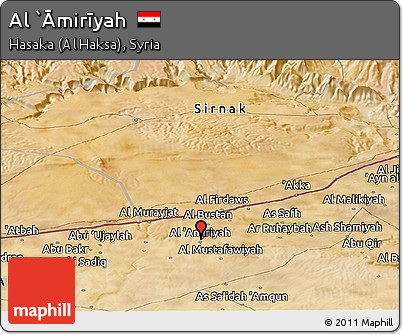 Satellite Panoramic Map of Al `Āmirīyah