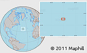 Gray Location Map of the area around 37° 14' 49" N, 41° 34' 30" W