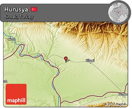 Physical 3D Map of Hurusya