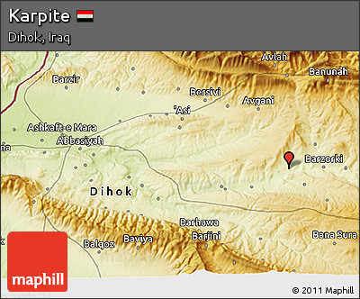 Physical 3D Map of Karpite