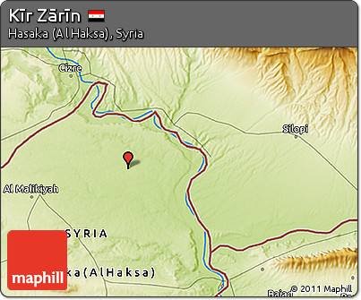 Physical 3D Map of Kīr Zārīn