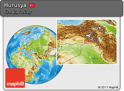 Physical Location Map of Hurusya