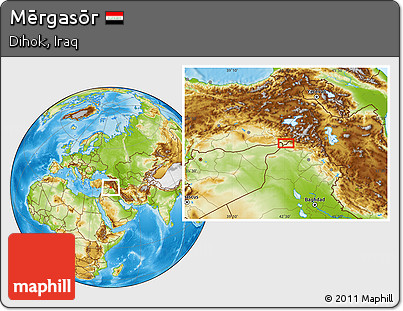 Physical Location Map of Mērgasōr