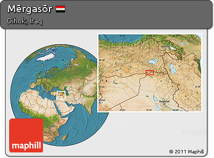 Satellite Location Map of Mērgasōr