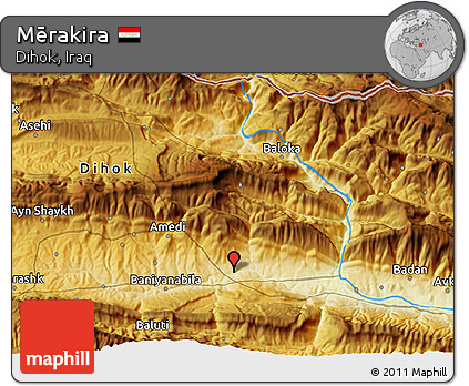 Physical 3D Map of Mērakira