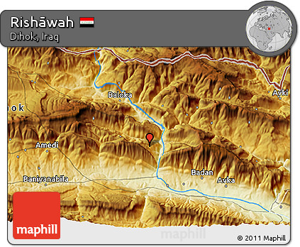 Physical 3D Map of Rishāwah