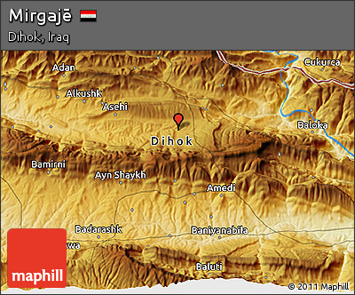 Physical 3D Map of Mirgajē