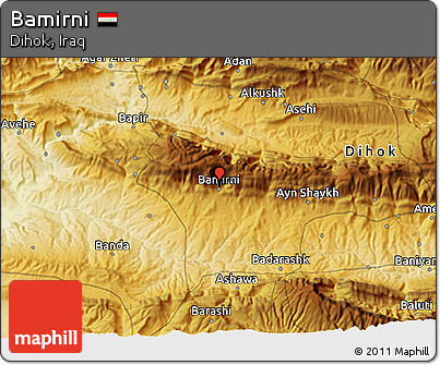 Physical 3D Map of Bamirni