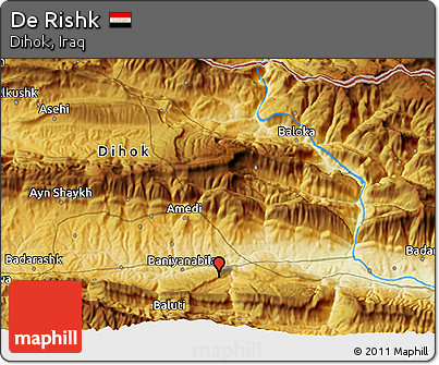 Physical 3D Map of De Rishk