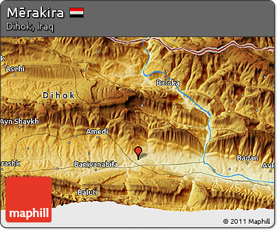 Physical 3D Map of Mērakira