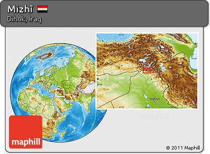 Physical Location Map of Mizhī