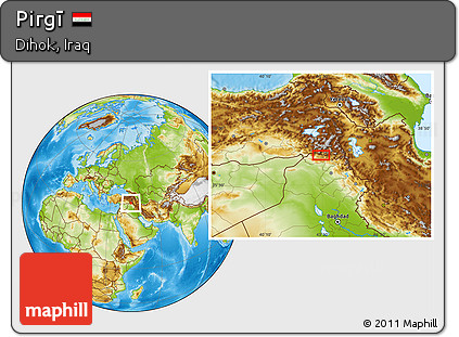 Physical Location Map of Pirgī