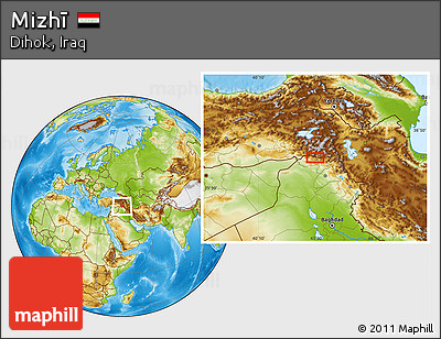 Physical Location Map of Mizhī