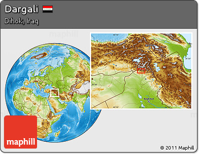 Physical Location Map of Dargali