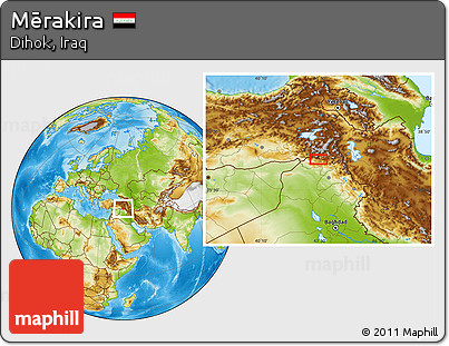 Physical Location Map of Mērakira