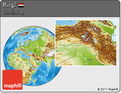 Physical Location Map of Pirgī