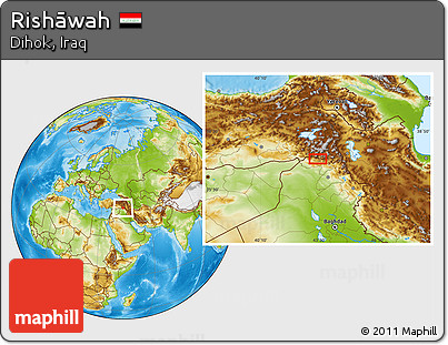 Physical Location Map of Rishāwah