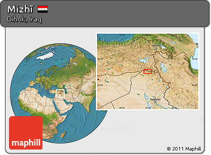 Satellite Location Map of Mizhī