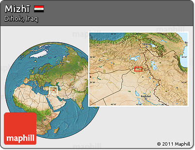 Satellite Location Map of Mizhī