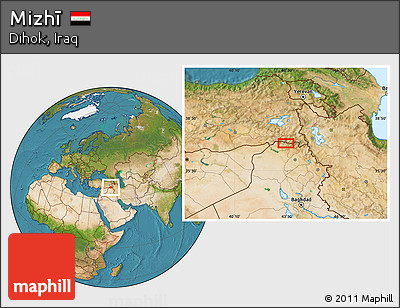 Satellite Location Map of Mizhī