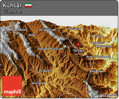 Physical 3D Map of Kūhsār
