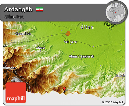 Physical 3D Map of Ardangāh