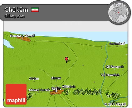 Physical 3D Map of Chūkām