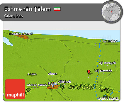 Physical 3D Map of Eshmenān Ţālem