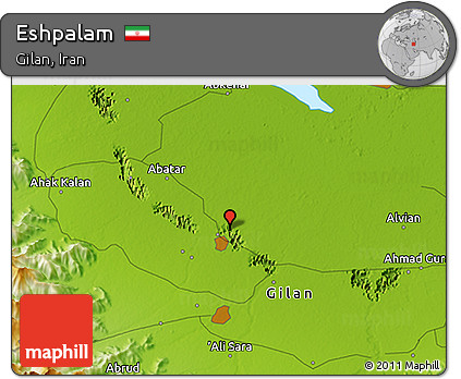 Physical 3D Map of Eshpalam