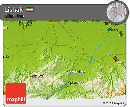 Physical 3D Map of Līshak