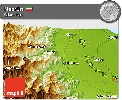 Physical 3D Map of Nasrūn