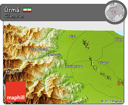 Physical 3D Map of Ūrmā
