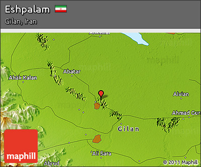 Physical 3D Map of Eshpalam