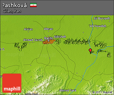 Physical 3D Map of Ḩashkovā