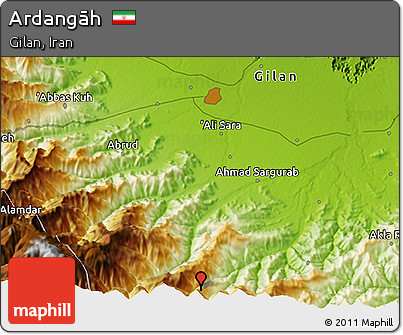 Physical 3D Map of Ardangāh