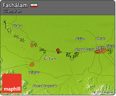 Physical 3D Map of Fashālam